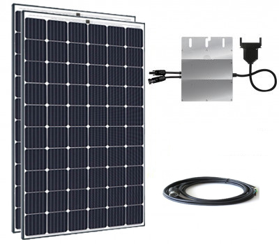 Kit solaire en autoconsommation avec panneaux solaires et micro-onduleurs