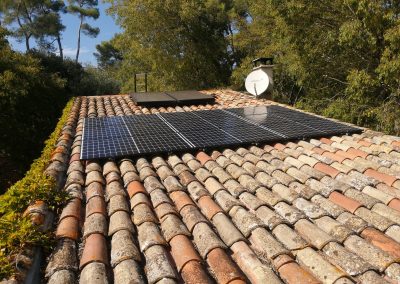 installation panneaux solaires en surimposition 3 kWc - août 2020 - 34090 MONTPELLIER - 9 panneaux Q-CELLS et micro-onduleurs IQ7+ |Libow