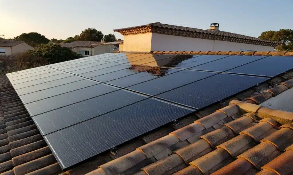 Surimposition 9,45 kWc -avril 2019- 34170 CASTELNAU LE LEZ- 30 panneaux SOLARWATT et micro-onduleurs IQ7 Surimposition 9,45 kWc -avril 2019- 34170 CASTELNAU LE LEZ- 30 panneaux SOLARWATT et micro-onduleurs IQ7 | Installateur solaire Libow