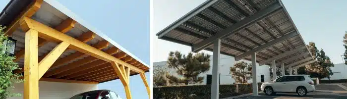 carport bois adossé vs carport indépendant carport bois adossé vs carport indépendant