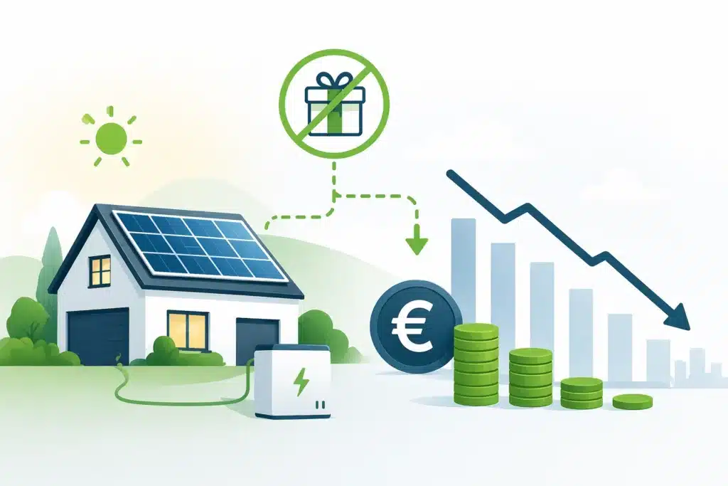 baisse de la revente et de la prime autoconsommation