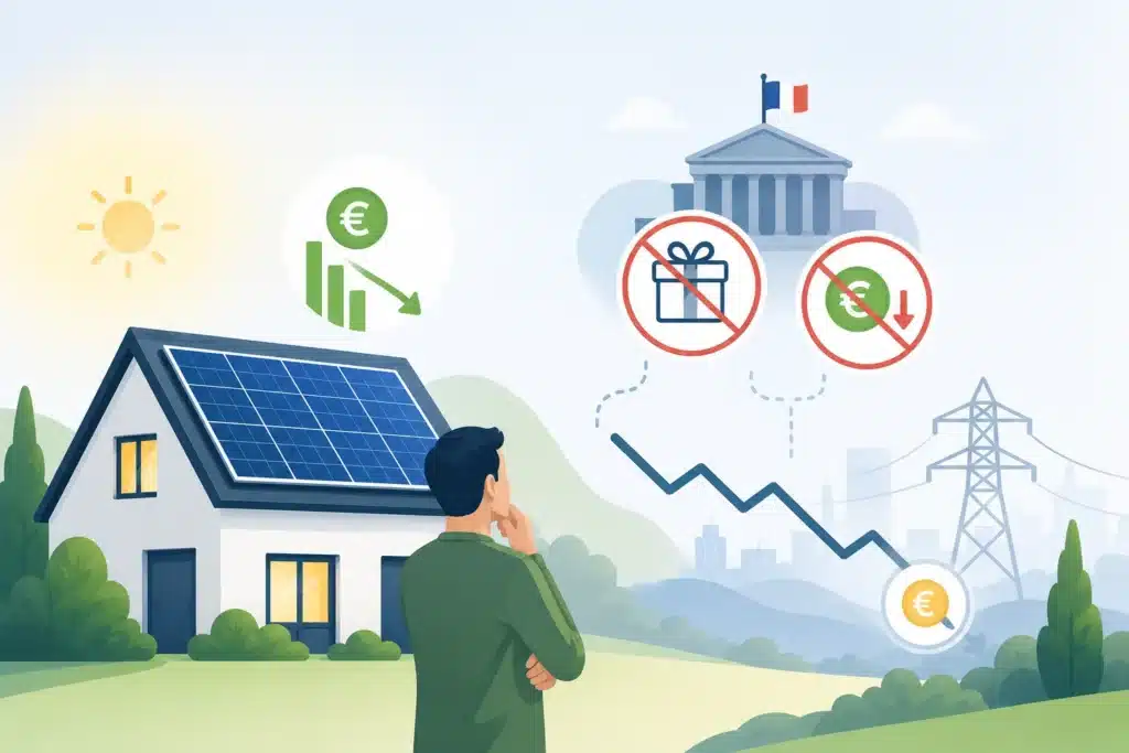 suppression des aides et revente photovoltaique